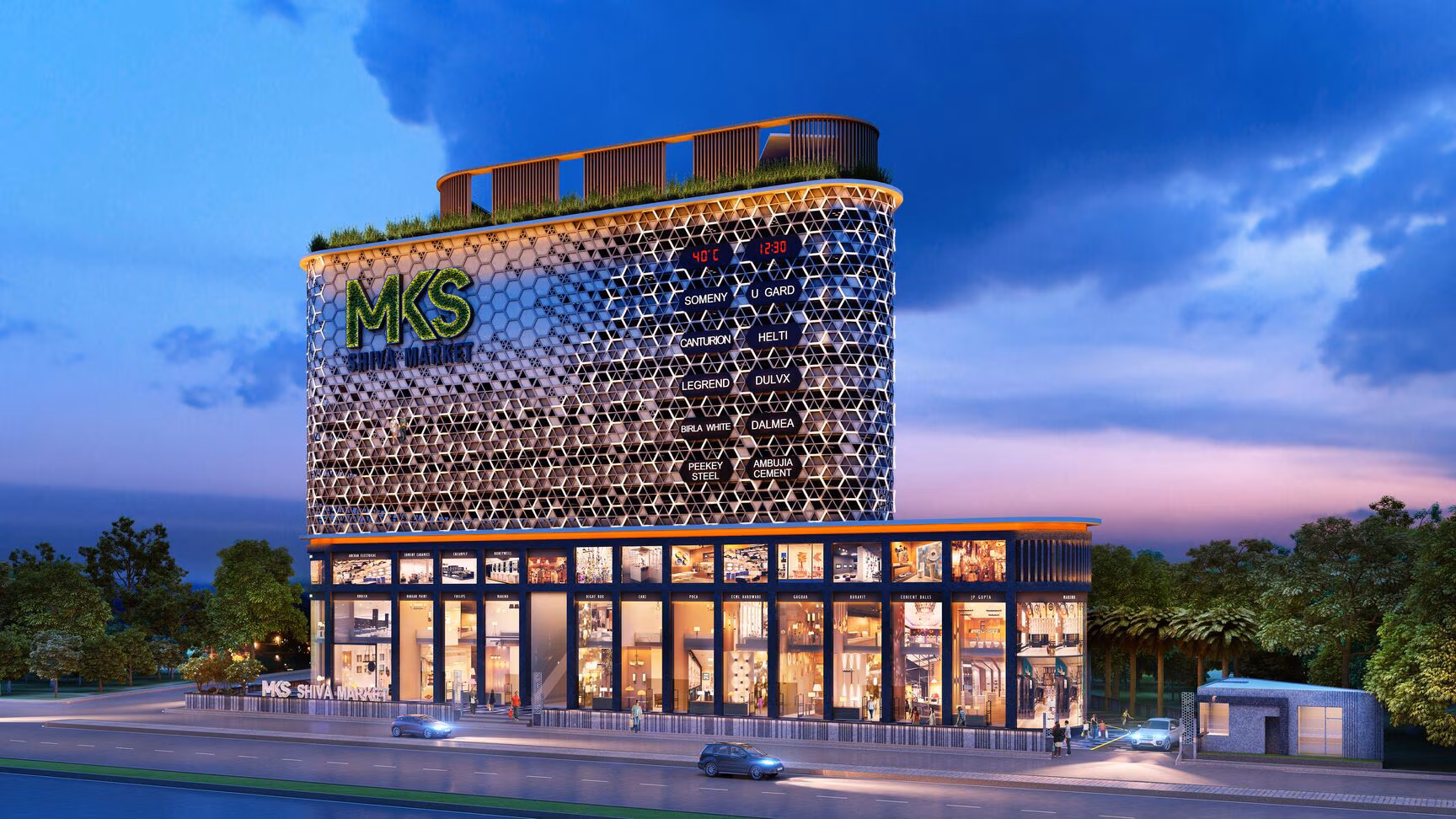 MKS Shiva Market commercial development in Pitampura, Delhi
